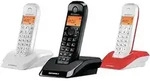 Motorola S 1203 TRIO Strahlungsarmes Schnurlostelefon, Rufnummernanzeige, 2