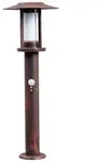 Lindby LED-Sockelleuchte Pavlos, 55 cm, rostfarben, Sensor - Braun