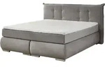 Boxspringbett HARPER SOWA LF 180x200 cm silber Box-Spring-Bett - Grau
