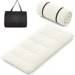 COSTWAY Matratze mit waschbarem Bezug und Tragetasche, Tatami-Matte faltbar,