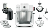 Bosch MUMS6EW13D, Bosch Serie 6 MUMS6EW13D, 5,5 l, Schwarz, Edelstahl, Wei&szlig;,