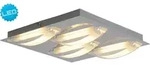 N&auml;ve - LED Deckenleuchte, Ranchi, Ma&szlig;e: l: 30cm; b: 30cm; h: 5cm; 1236842 - Silber