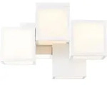 Cubix LED Deckenleuchte, 5-flammig wei&szlig; - Wei&szlig;
