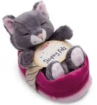 NICI Kuscheltier Katze grau 12cm 0 - Grau