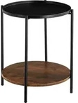 tectake&reg; Beistelltisch Sunderland 45,5x54,5cm - Dunkelbraun