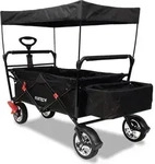 FUXTEC Bollerwagen FX-CT500 mit Sonnendach Schwarz - Schwarz