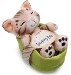 Gro&szlig;handel GmbH - Ware Kuscheltier Sleeping Pets Bengal Katze im hellgr&uuml;nen