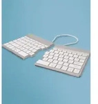 R-Go Tastatur Split Break US-Layout kabellos wei&szlig; - Wei&szlig;