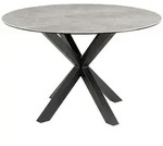 Esstisch Heaven Grau & Metall - ca. 119 cm Durchmesser - Grau