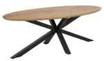Heaven Esstisch 100x220cm Wild Eiche Nachbildung. - Braun