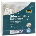 Micro Lichterkette 50 LED,warmwei&szlig;, 6h-Timer - warmwei&szlig;, , 520cm - Silber