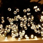 Solar-Lichterkette 20m warmwei&szlig; 200 LED Au&szlig;enbeleuchtung...