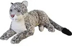 Wild Republic Snow Leopoard Stuffed Animal, Spieltiere - Grau/Wei&szlig;