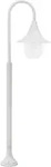 vidaXL Garten-Pollerleuchte E27 120 cm Aluminium Wei&szlig; - Wei&szlig;