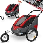 KESSER&reg; Kinderanh&auml;nger Fahrradanh&auml;nger 360&deg; Drehbar mit Federung 2in1