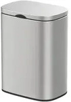 WENKO Wand-Kosmetikeimer Mod. Sare Matt 5 L, Easy Close Absenkautomatik - Silber