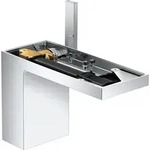 Einhebel-Waschtischmischer AXOR MYEDITION 110 o Pl mit Push-Open Ablaufgarnitur chrom