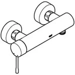 Grohe Essence Einhand-Brausebatterie, Wandmontage, Aufputz, 25252A01