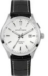 Jacques Lemans 1-2130B Herren-Armbanduhr, Edelstahl-Geh&auml;use, Leder-Armband