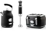 Westinghouse Retro Wasserkocher + Toaster 4 Schlitze + Stabmixer - Schwarz - Schwarz Westinghouse Retro Wasserkocher + Toaster 4 Schlitze + Stabmixer - Schwarz - Schwarz