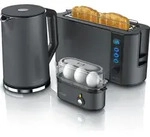 Arendo Fr&uuml;hst&uuml;cks-Set Toaster 2 Scheiben, Langschlitztoaster 1000W,...