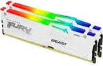 Kingston Technology FURY Beast 32GB 6400MT/s DDR5 CL32 DIMM (2er-Kit) White RGB EXPO,