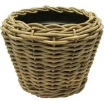 VAN DER LEEDEN DRYPOT&reg; Rattan Pflanzk&uuml;bel Grau &Oslash; 57 cm - Sylter K&ouml;rbe - Grau