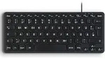 Perixx PERIBOARD-416 DE USB Keyboard German, QWERTZ Black USB hub - Schwarz
