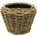 VAN DER LEEDEN DRYPOT&reg; Rattan Pflanzk&uuml;bel Grau &Oslash; 68 cm - Sylter K&ouml;rbe - Grau