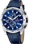 Festina Herren Uhr Elegant Leder Armbanduhr blau UF20692/2 - Blau