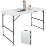 Flohmarkttisch h&ouml;henverstellbar 120x60 cm zusammenklappbar Campingtisch Partytisch