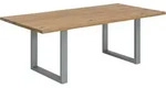 SIT M&ouml;bel Baumkante-Esstisch 120 x 80 cm | 40 mm Tischplatte Wildeiche natur 