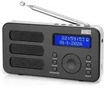 August MB225 Tragbares Radio mit DAB+ / DAB/FM RDS-Funktion 40 Presets digitaler