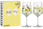 Sommertau Limoncello Aperitifglas-Set F24 Von Ramona Richter - Gelb/Gr&uuml;n/Rosa