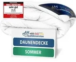 DormiGood | Premium Daunendecke | 200x200 cm | Sommerdecke | 100% Daunen (300g) 