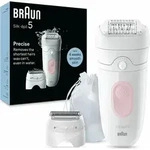 Braun Silk-&eacute;pil 5 5-030, Pink, Wei&szlig;, 28 Pinzette, MicroGrip, 0,5 mm, Akku,