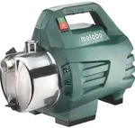 Metabo P 4500 Inox, 1300 W, AC, 4,8 bar, 4500 l/h, IPX4, Gr&uuml;n, Edelstahl -