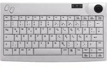 Active Key AK-440-TU - Tastatur - mit Trackball - USB - QWERTZ - Deutsch - Hellgrau -