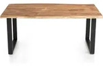 SalesFever Esstisch | Baumkante 3,5 cm | massiv Akazie Natur | 240 x 110 |...