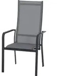 Siena Garden Dining Move Sessel Carlton Alu, Textilbezug, dunkelgrau - Grau