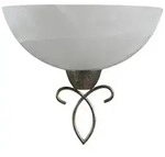 Lindby Wandleuchte Mohija, 25 cm, schwarz/gold, Glas, E27 - Schwarz