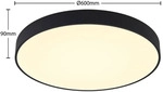 Arcchio LED-Deckenlampe Vanida, schwarz, &Oslash; 60 cm, up/down - Schwarz