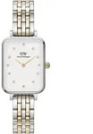 Daniel Wellington Quadro DW00100625 Damenarmbanduhr - Silber/Wei&szlig;/Gold