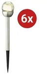 Solarbetriebene Au&szlig;enlampe 24,5 cm 6 Stk. - Wei&szlig;