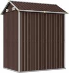 vidaXL Ger&auml;tehaus Braun 192x152,5x237 cm Verzinkter Stahl
