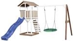 AXI Beach Tower Spielturm aus Holz in Braun & Wei&szlig; | Spielhaus f&uuml;r Kinder mit