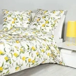 Janine Design Mako-Satin Bettw&auml;sche-Garnitur modern art S 42104 Farbe zitronengelb