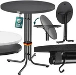 Casaria&reg; Stehtisch Klappbar Outdoor Gastro Bistrotisch 2x Haken &Oslash; 80 cm Rund
