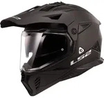 LS2 MX702 PIONEER II SOLID Integralhelm L in schwarz - Schwarz