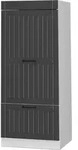 Mikrowellenschrank Vicco Fame-Line Anthrazit Landhaus 60 cm, Model 38534 -
